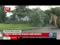 Multiple trees fall across Milford homes damaged