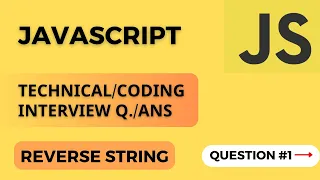 Reverse a String in Javascript using method or without method