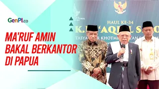 Bakal Berkantor di Papua, Ma'ruf Amin: Kita akan Garuk yang Gatal