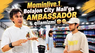 BOLAJON CITY MALL’ga MOMINLIVE.1 AMBASSADOR QILAMIZMI🤩😁💛