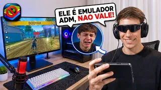 JOGANDO APOSTADO CONTRA EMULADOR! (Farmei muito) iphone 16 pro max free fire 