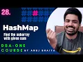 Find Subarray with the given sum k Hashmap in Java DSA-One Course