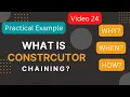 What is constructor chaining in java in hindi Constructor overloading and chaining in java