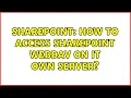 Sharepoint How to access SharePoint webDav on it own server