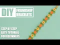 Flower Daisy Nature Leaf Friendship Bracelets Step by Step Tutorial Easy Tutorial for Beginner