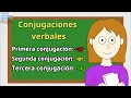Conjugaciones verbales primera segunda y tercera conjugacion para ninos Peques Aprenden Jugando