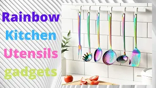 Rainbow Kitchen Utensils Rainbow Kitchen Utensils gadgets Top Rainbow Cooking Utensils Set