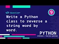 Exercise 9 - Python Questions