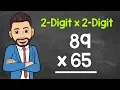 2-Digit by 2-Digit Multiplication Practice Problems Included