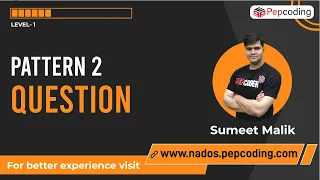 Pattern-2 Question Java Foundation Course