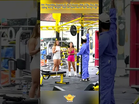 Cleaner Lifts Heavy Bar With One Hand And Saying "Helicopter Helicopter" - Gym Shocked π