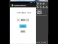 Android Stopwatch timer app tutorial