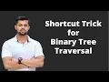Shortcut Trick for Binary Tree Traversal Simplest Traversal Method Inorder Preorder Postorder