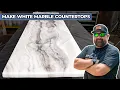 Different Ways to Make White Carrara Marble Epoxy Countertops