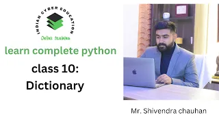 python dictionary tutorial in hindi python tutorial in hindi
