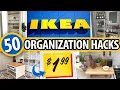 50 GENIUS IKEA Organization HACKS Perfect for tight BUDGETS small SPACES