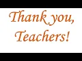 Our teachers are