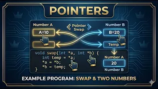 Pointers Example Program 3 Pointers C programming Madhunandan H M Rocker-r3v Coding