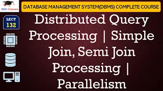 L132 Distributed Query Processing Simple Join Semi Join Processing Parallelism DBMS Lectures