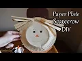 How to Make a Scarecrow Out of a Paper Plate Paper Plate Craft Fall Decor