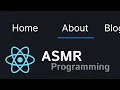 ASMR Programming Animated Sticky Menu Bar with React Tailwind No Talking