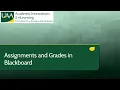 Assignments and Grades in Blackboard