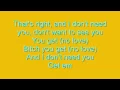 Download Lagu Eminem - No Love ft. Lil Wayne (lyrics on screen)