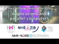 PPD 2026 - Applications and parallel computers