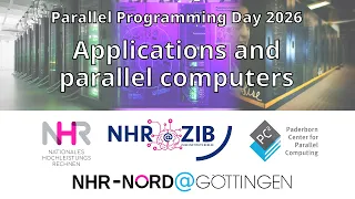 PPD 2026 - Applications and parallel computers