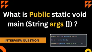 What is Public static void main String args in Java Java Interview Question Explained Java