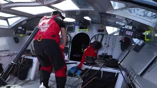 Near Finish Vendee Arctique Jeremy Beyou CHARAL Sailing World on Water News July 14.20 Report #10