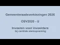Lagu Instructievideo Invoeren voor invoerders bij DSO GR2026 OSV2020-U