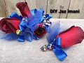 DIY Blue and Red Corsage and Boutonniere Easy to make Corsage and Boutonniere