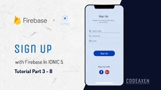 Ionic 5 Sign Up with Firebase Tutorial part 3 B