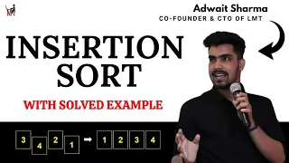 Insertion Sort with Solved Example in Hindi DS Algo Placement Course