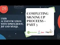 5 COMPLETING SIGN UP PROCESS PART 3 - USER AUTHENTICATION REGISTRATION WITH SPRINGBOOT JSP MYSQL
