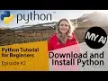 Python Tutorial for Beginners - Download and install Python