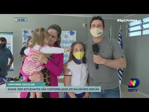 Balneário Rincão tem retorno das aulas presenciais com doação de uniforme escolar