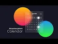 Javascript Dynamic Calendar CSS Glassmorphism Calendar UI Design Working Calendar With CSS Js