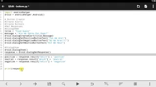 Qpython tutorial - 47 GET RESPONSE From Button Clicks