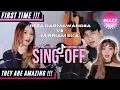 FIRST TIME REACT | Reza Darmawangsa SING-OFF TIKTOK SONGS Part IV vs Mirriam Eka