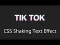 CSS Shaking Text