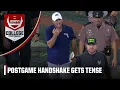 Postgame handshake after USF vs FAU gets a bit heated ESPN College Football