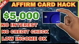 This 5 000 AFFIRM Card HACK Instantly Approves Anyone with Bad Credit Soft Pull Preapproval