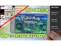 How To Enter Cheat Codes Into GBA Emulator Pokemon Emerald