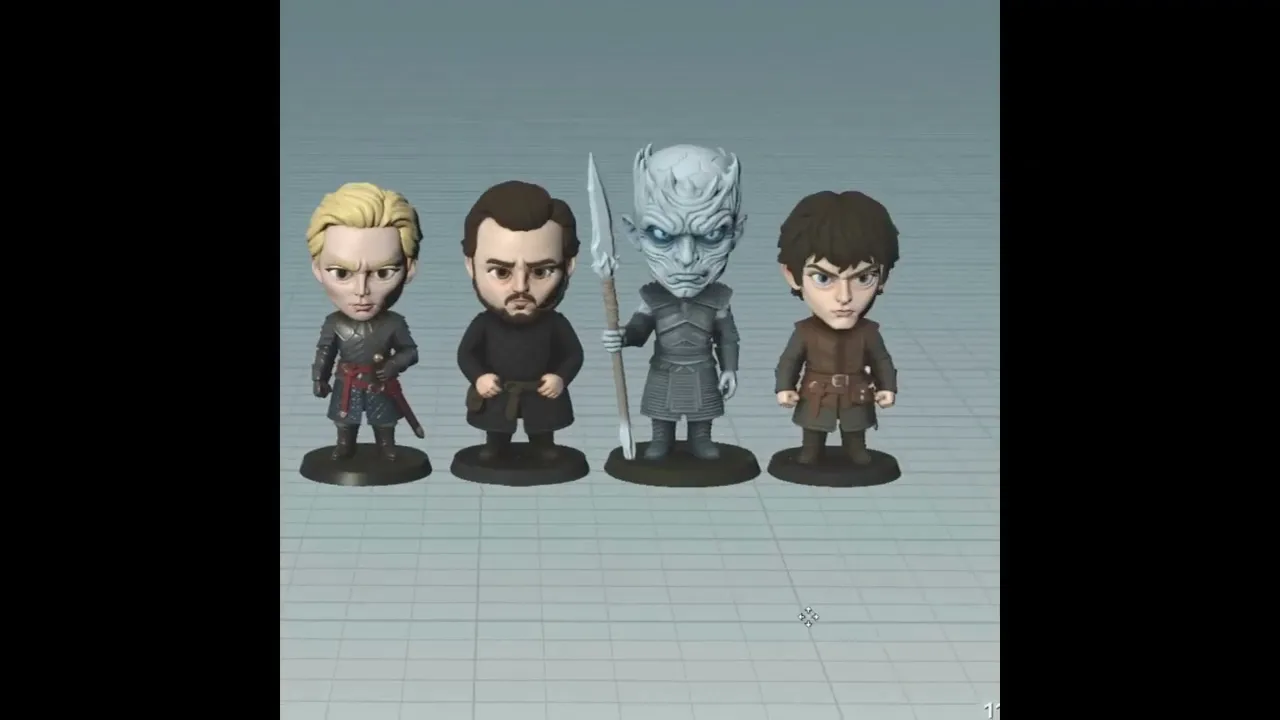 Jon Snow Game of Thrones - Free Sample STL | Full 12-Character Bundle on Profile