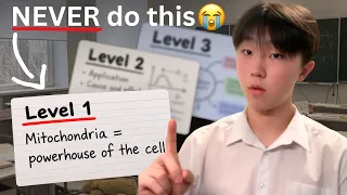 3 levels of flashcards all students MUST master (you're doing level 1)