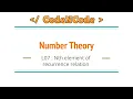 L07 Calculating nth element of recurrence relation in O logN Number Theory CodeNCode