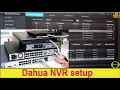 Dahua NVR setup - hard drive cameras and remote view