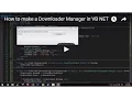 How to make a Downloader Manager in VB NET
